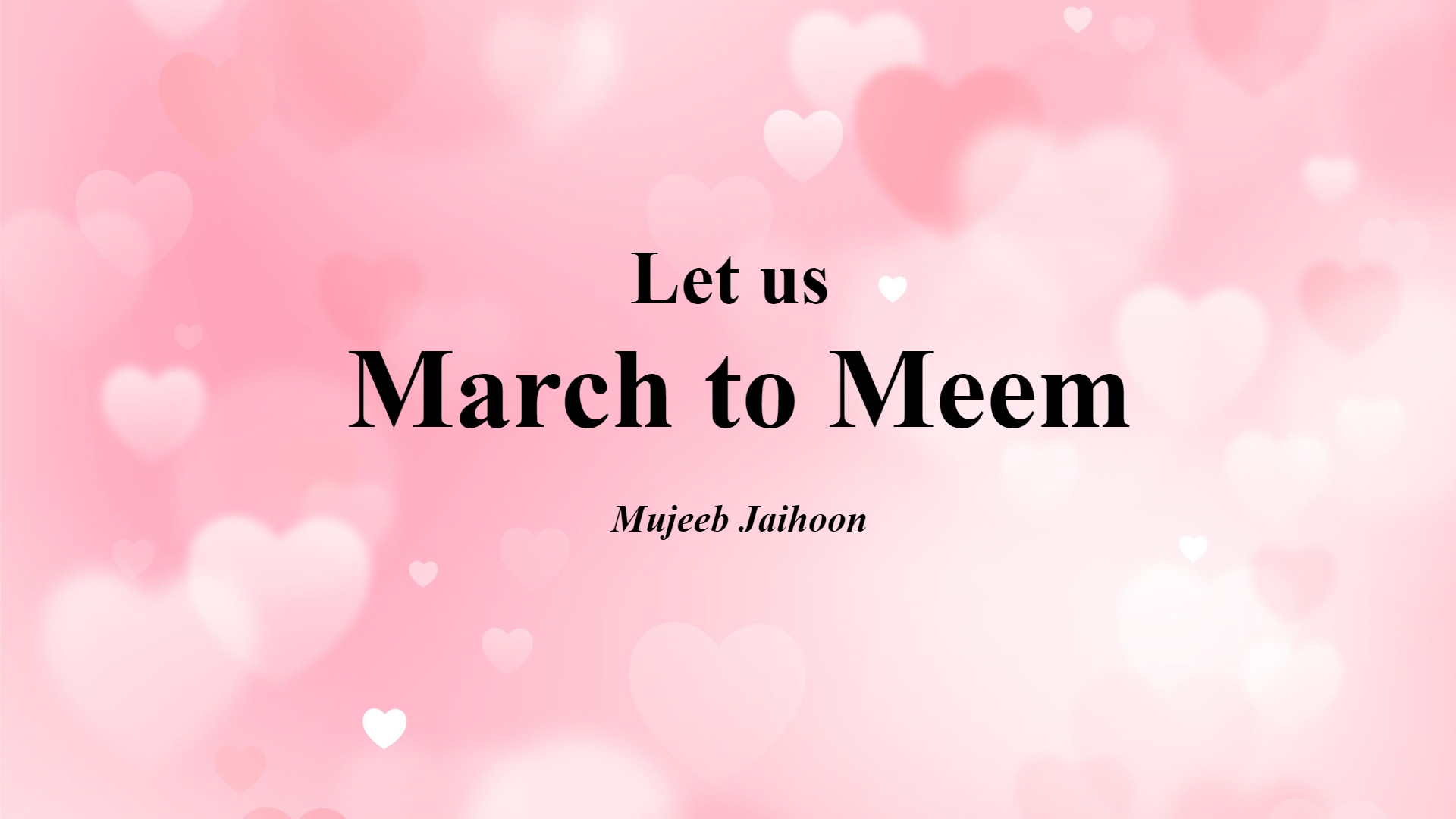 Let us March to Meem