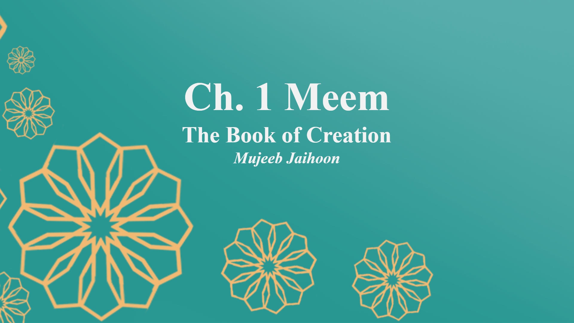 Ch. 1 Meem: The Book of Creation