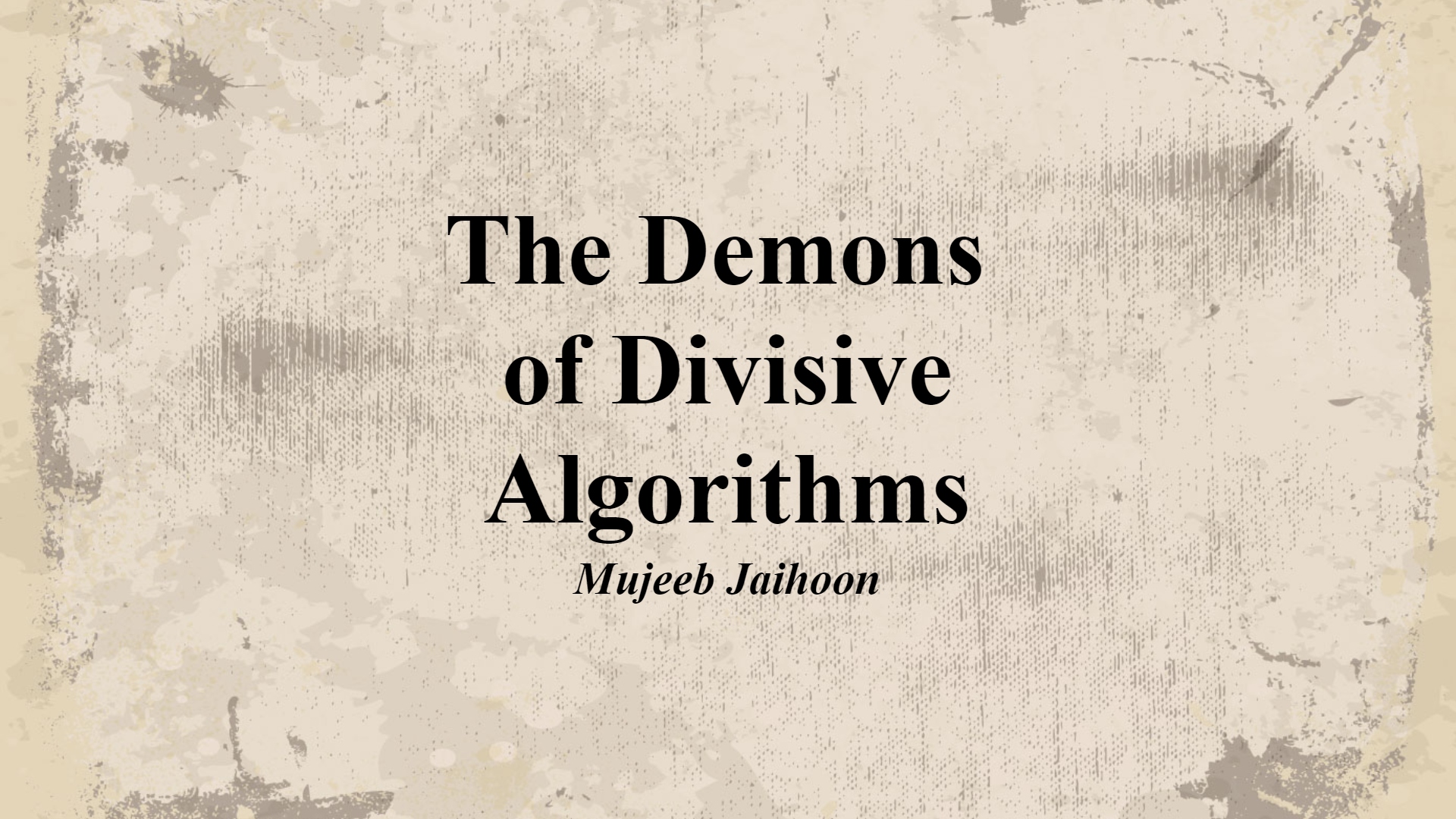 The Demons of Divisive Algorithms